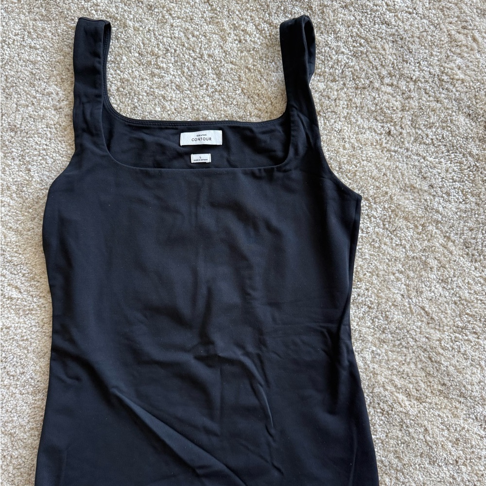 Aritzia Black Contour Tank Top